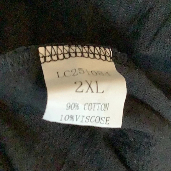 Sweet Wanderer Black Button Short Sleeve. Maternity size 2X Top New - Picture 6 of 8